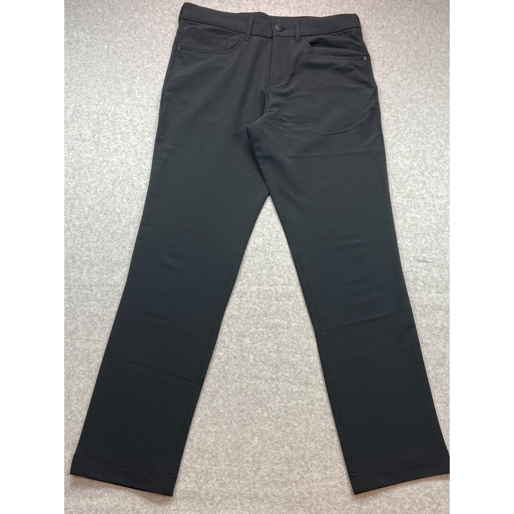 Panama Jack‎ Pants Mens 32x32 Black High Rise Fly Zip Casual Stretch